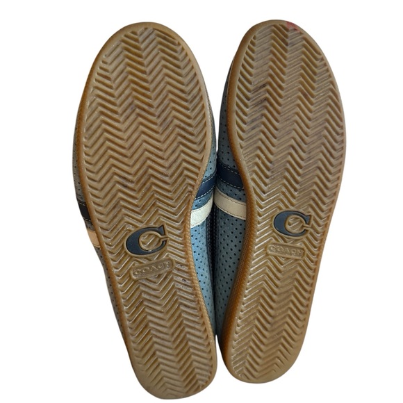 Coach Ellie Sneakers - Vintage Perforated Suede Shoes Women’s Size 7 - Picture 8 of 11